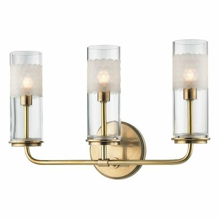 HUDSON VALLEY Wentworth 3 Light Wall Sconce 3903-AGB